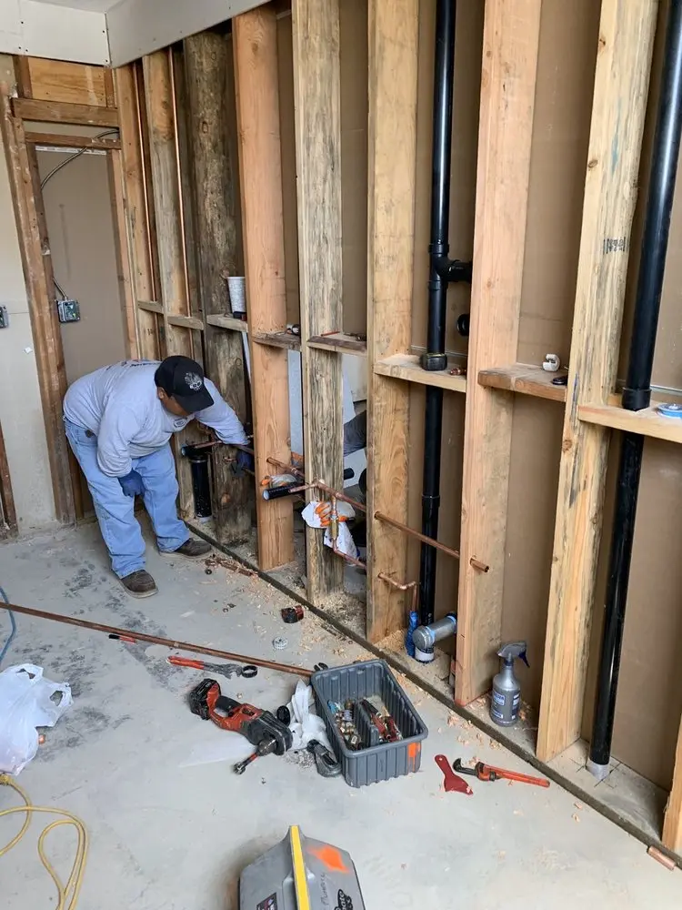 Commercial rough-in plumbing for Gas Line Repair in Milburn